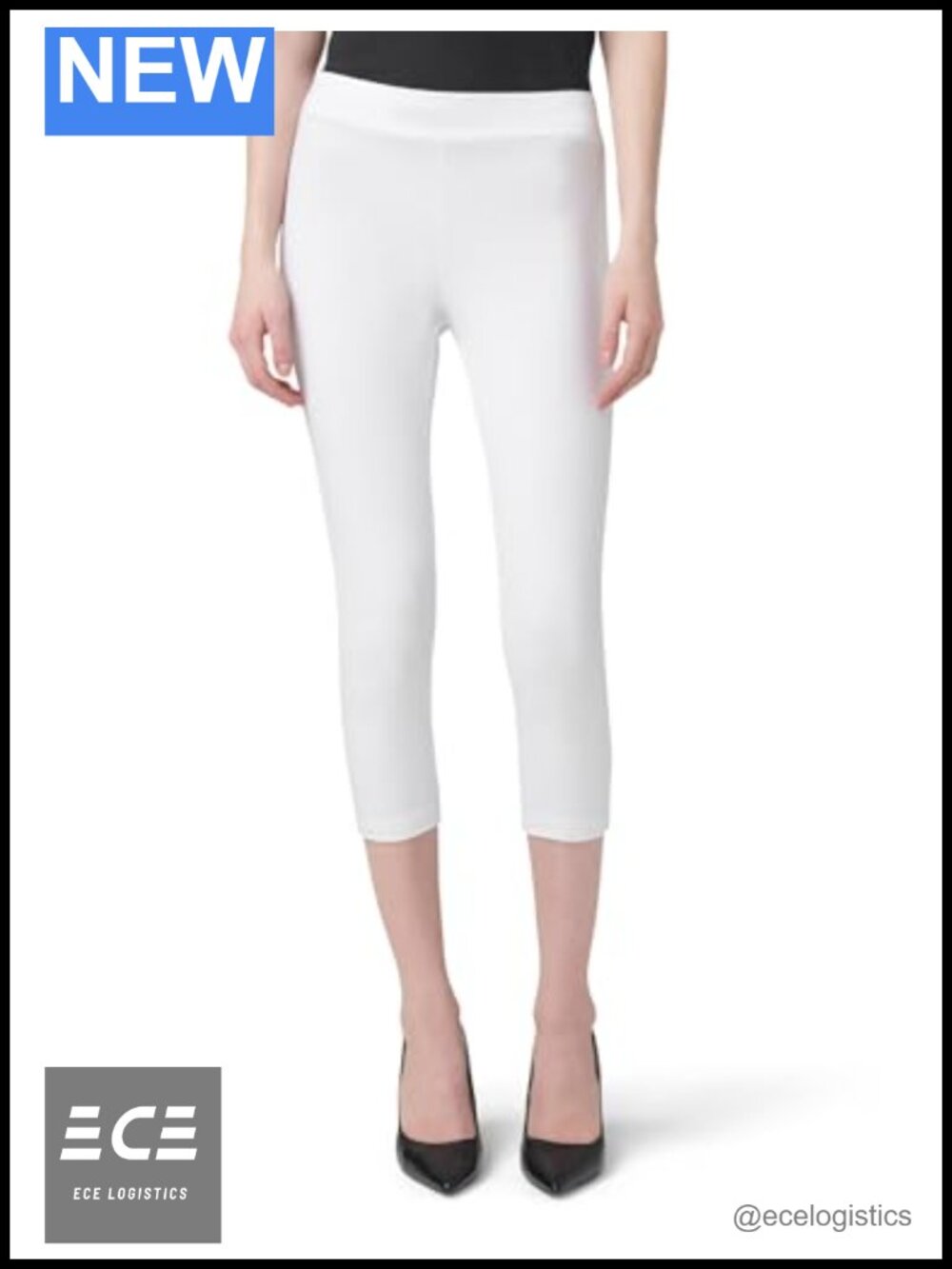 Wide Waistband Blackout Cotton Leggings Pull On Fitted Yoga Casual
